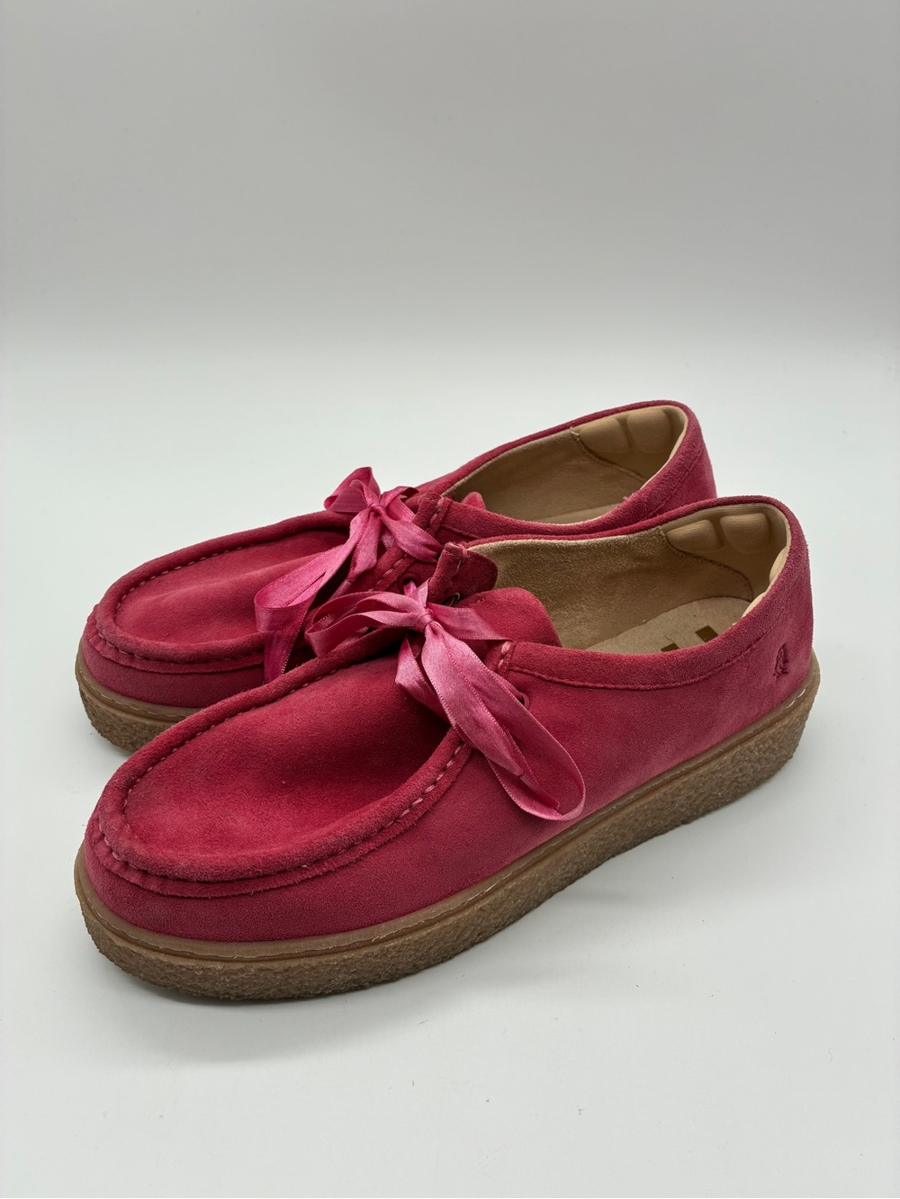 Hush Puppies Bridget Platform Pink Sneakers Size 8.5 Wide